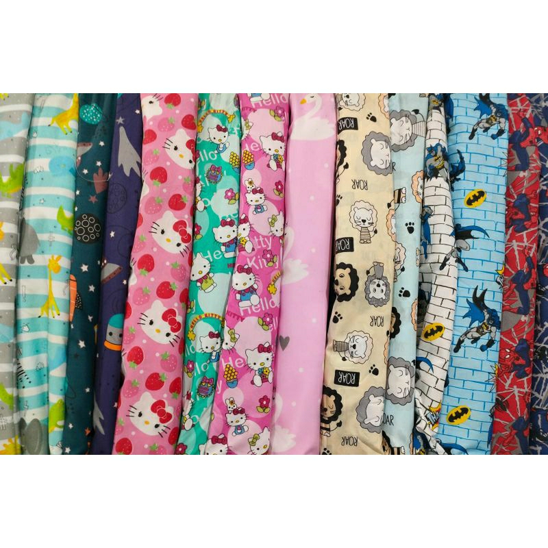 Kain Sprei Motif Meteran Katun Lebar 240cm