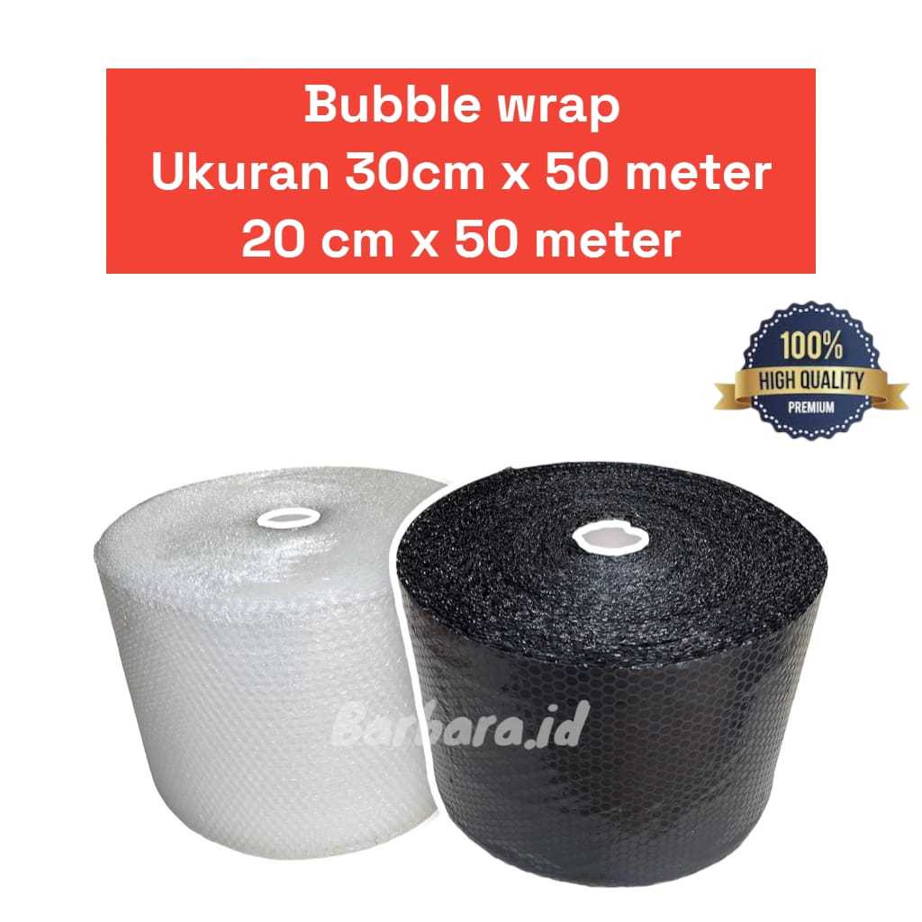 

MURAHHH!!!BUBBLE WRAP 30CM X 50M/ 20CM X 50M /25CM X 50M HITAM BENING