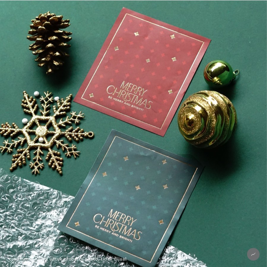 

STICKER Christmas Natal untuk Dus Kue Cake Box (DIAMOND BESAR)