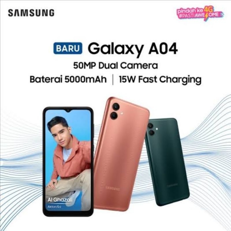 HP SAMSUNG GALAXY A04 4/64 GB - SAMSUNG A 04 RAM 4GB ROM 64GB RESMI