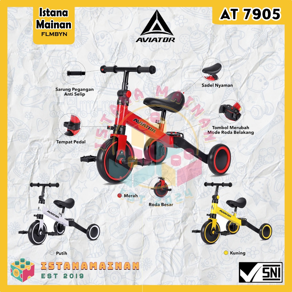 BALANCE BIKE (3 IN 1) MODEL AT-7905