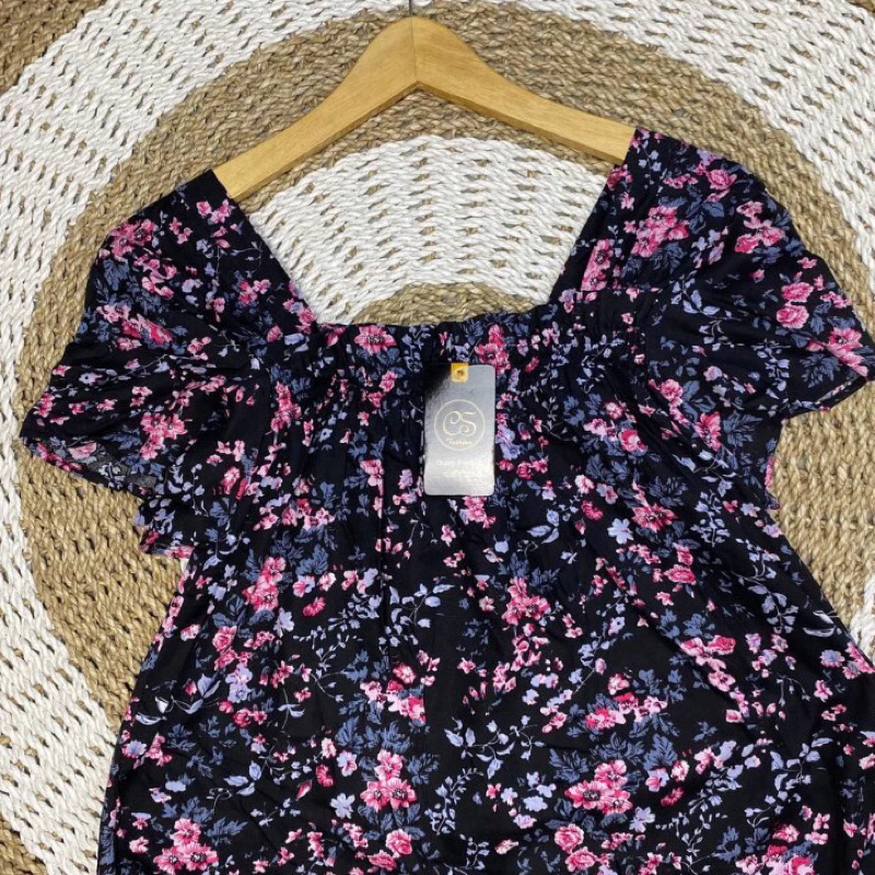 Daster Dada Karet Selutut Wanita rayon Premium Lengan Pendek Size Xl Fit To XXL | Daster Sedengkul K