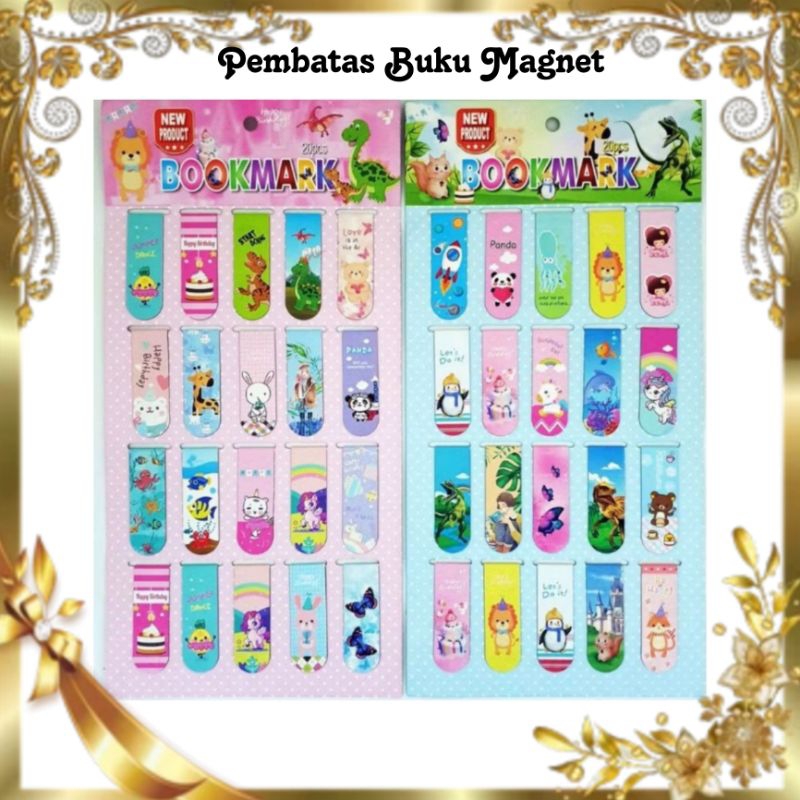 

✨CANMEY✨[1PCS]PEMBATAS BUKU MAGNET / BOOKMARK MAGNET /PEMBATAS BUKU KARAKTER