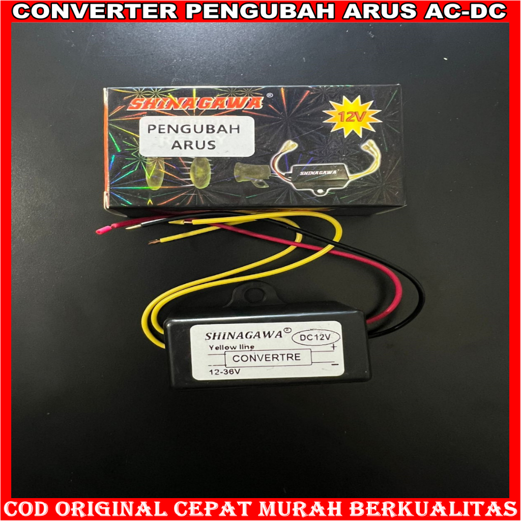 ORIGINAL ALAT PENGUBAH ARUS LAMPU LED AC KE DC CONVERTER 24 VOLT KE 12 VOLT DAN CONVERTER AC TO DC U