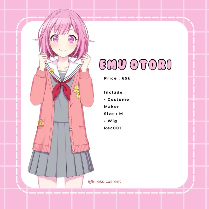 Rent Costume Emu Otori