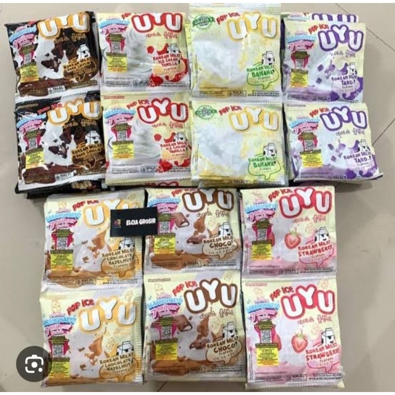 

POP ICE UYU KOREAN MILKY,.. 1 RENTENG ISI 10 PCS...