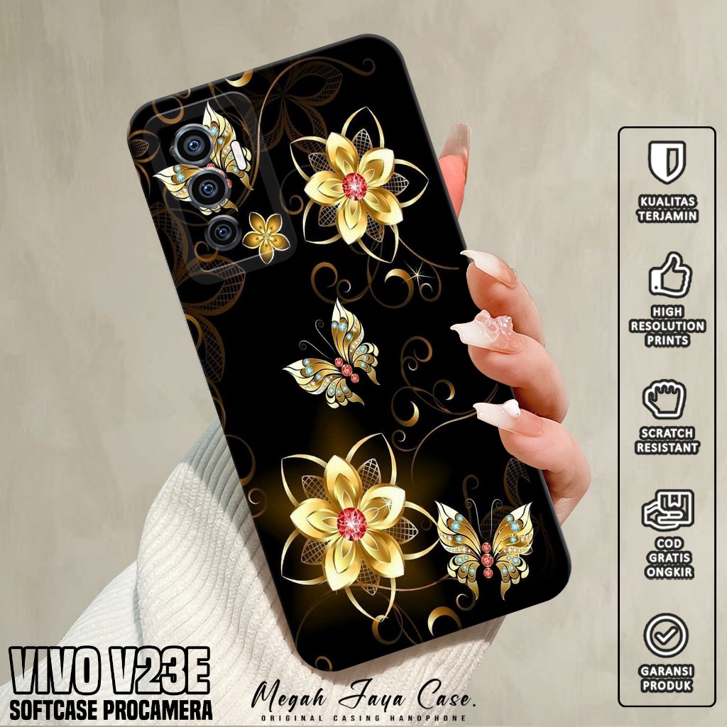 Softcase Hp VIVO V23E - Case Hp VIVO V23E Motif KP - Softcase Pro Camera - Silikon Hp VIVO V23E - Ko