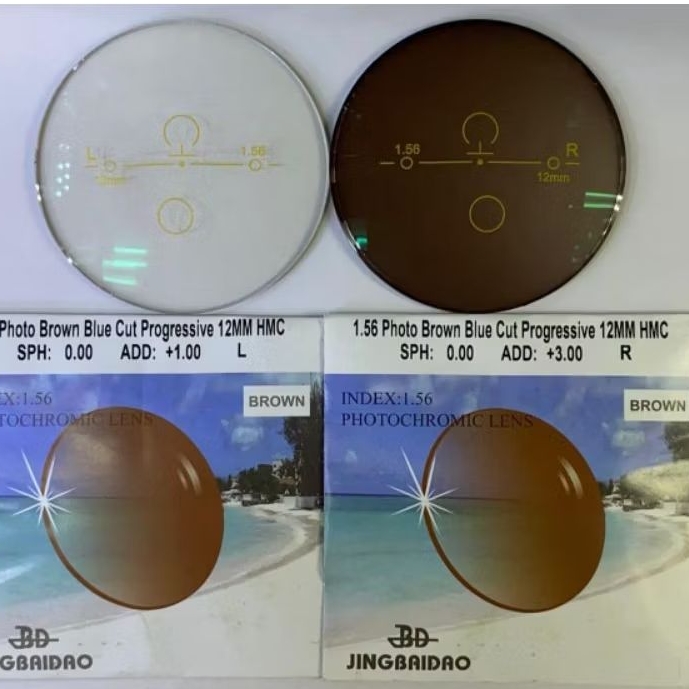 LENSA PROGRESIF PHOTOBROWN BIAYA TAMBAHAN PROGRESIF LENSA BLUECROMIC BROWN | KACAMATA PROGRESIF UNTU