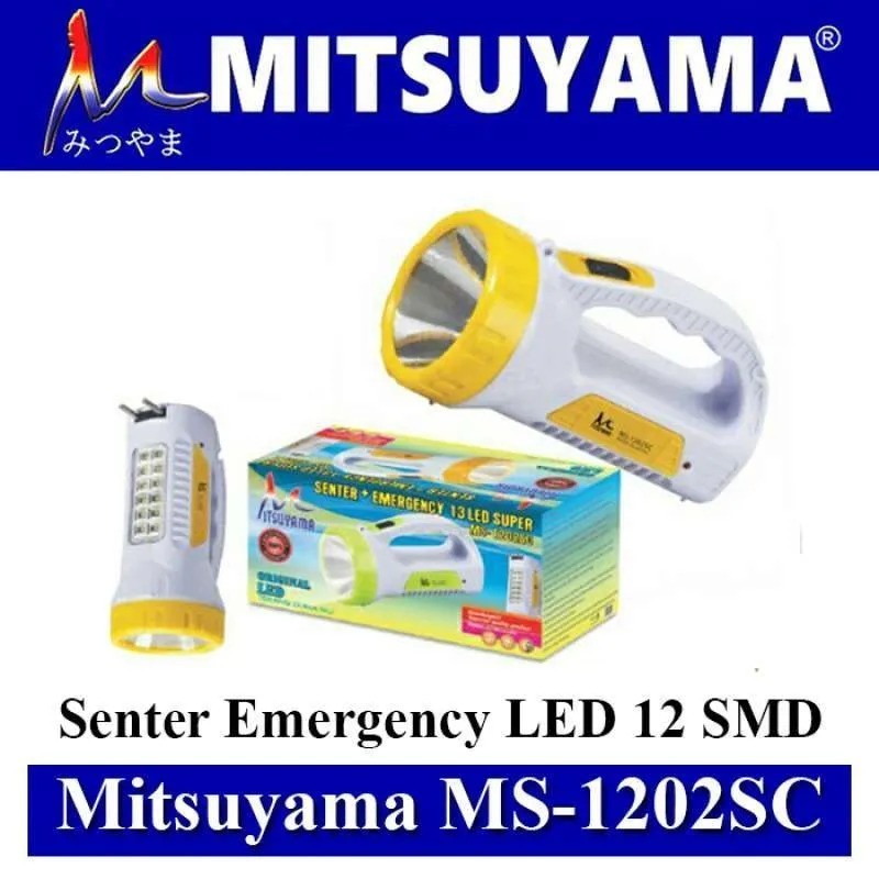 Senter LED Emergency Mitsuyama Charger Listrik