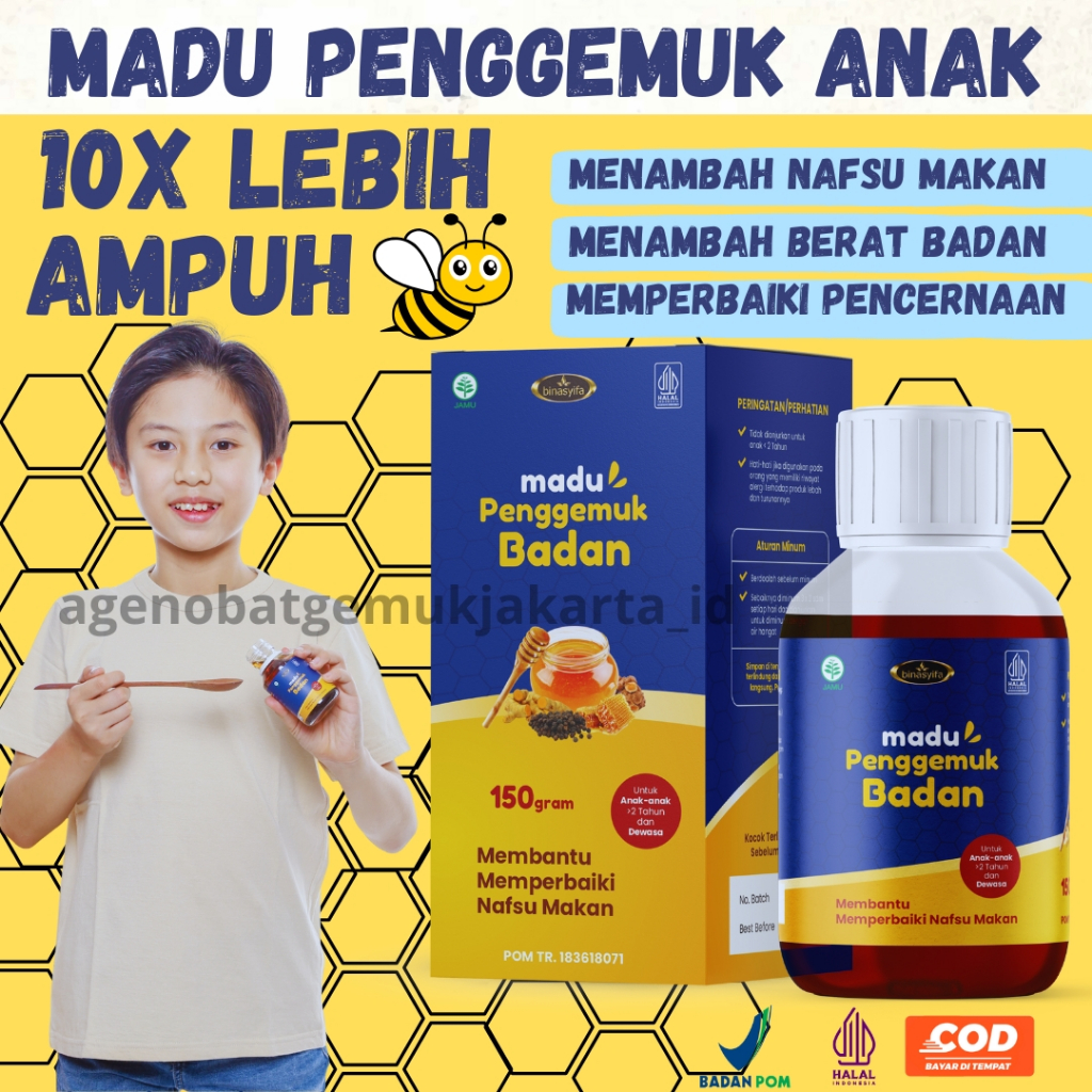 

Penggemuk Badan Madu Gemuk Anak Dan Dewasa Penambah Nafsu Makan Madu by Binasyifa Menambah Berat Badan BB Naik Cepat