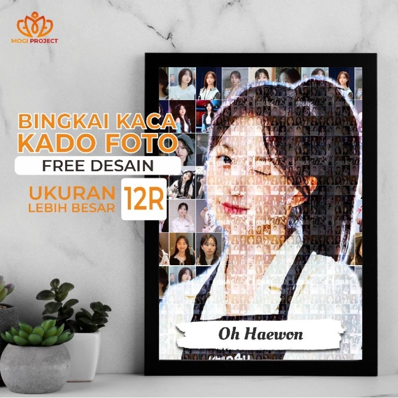 Pigura 12R + Cetak + FREE DESAIN | Cetak foto 12R Murah Berkualitas