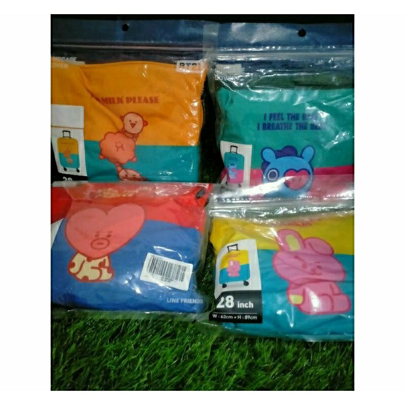 BT21 COVER KOPER 28INCH - OFFICIAL LINE COVER LUGGAGE