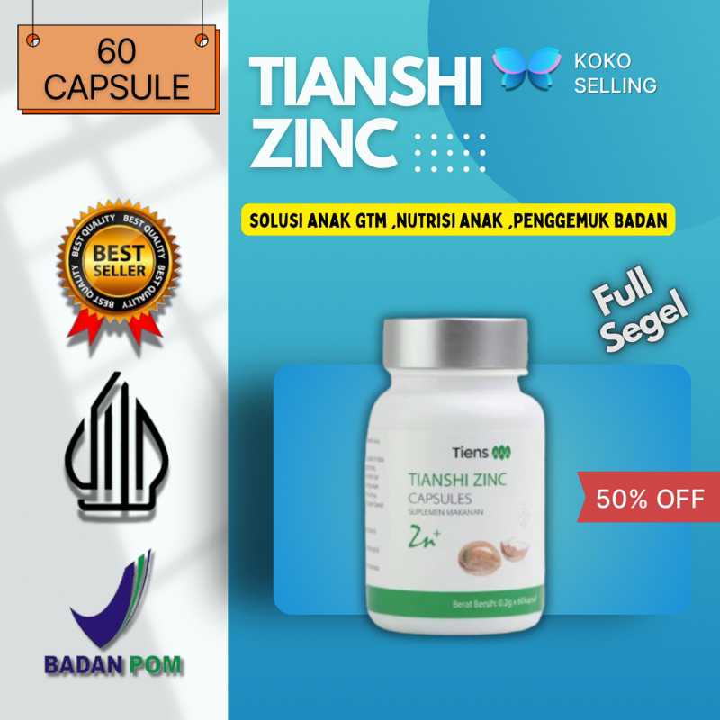 [ BISA COD ]Tiens Zinc Solusi Cepat Naikin nafsu makan anak [Terlaris] Zinc Penambah Nafsu Makan Ana
