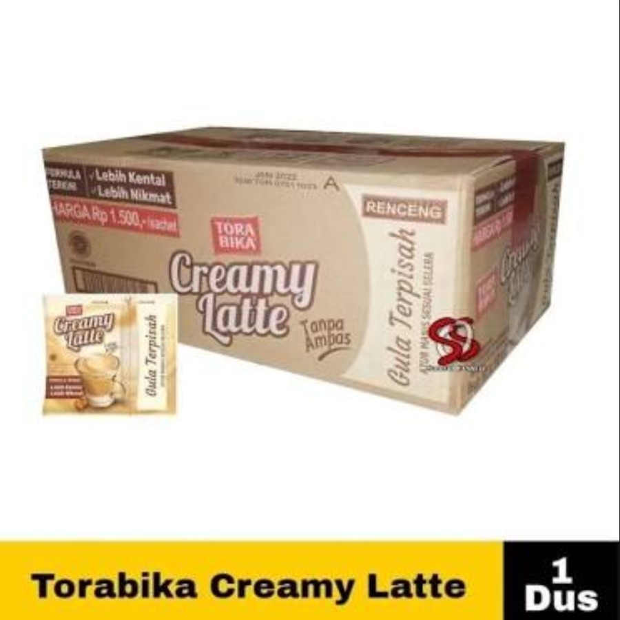 

Kopi Torabika Creamy Latte 1 Dus isi 12 Renceng @25gram