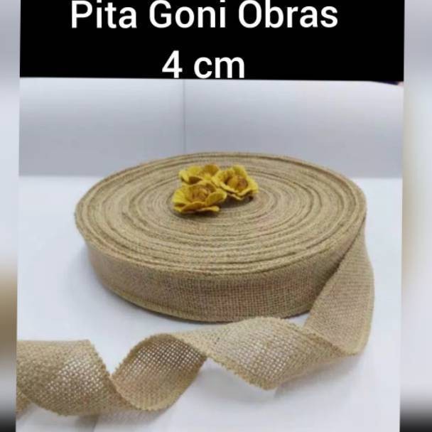 1 ROLL  PITA GONI OBRAS  PITA KAIN GONI KARUNG GONI  HIASAN MAHAR RUSTIC DECOR