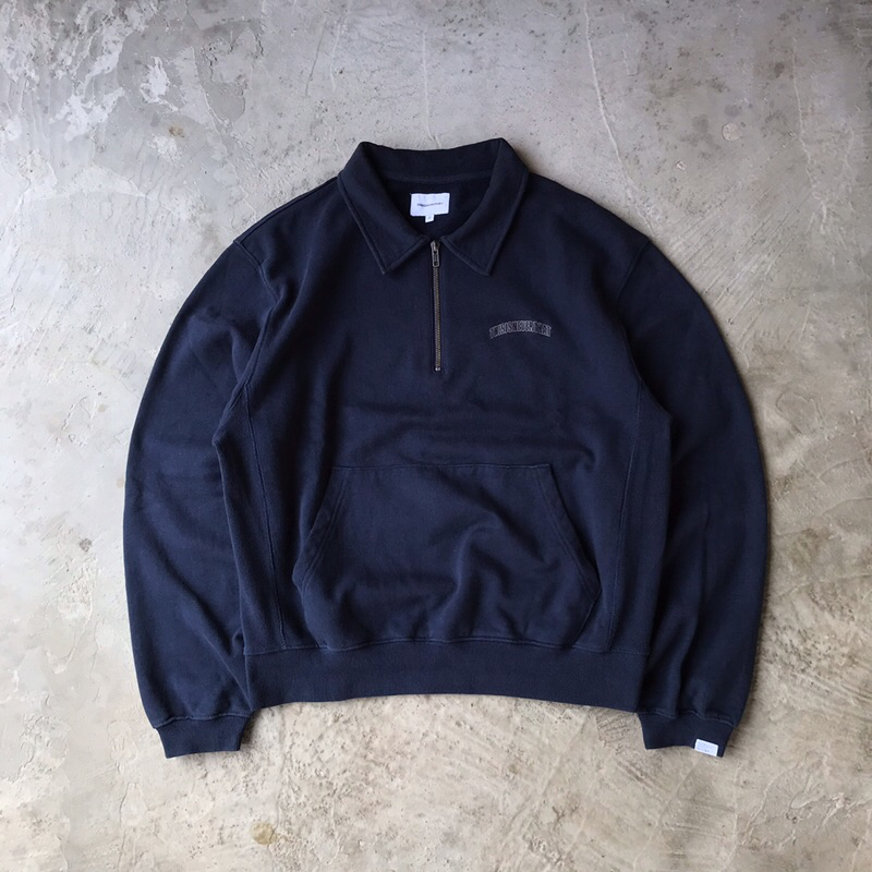 thisisneverthat half zip dark navy