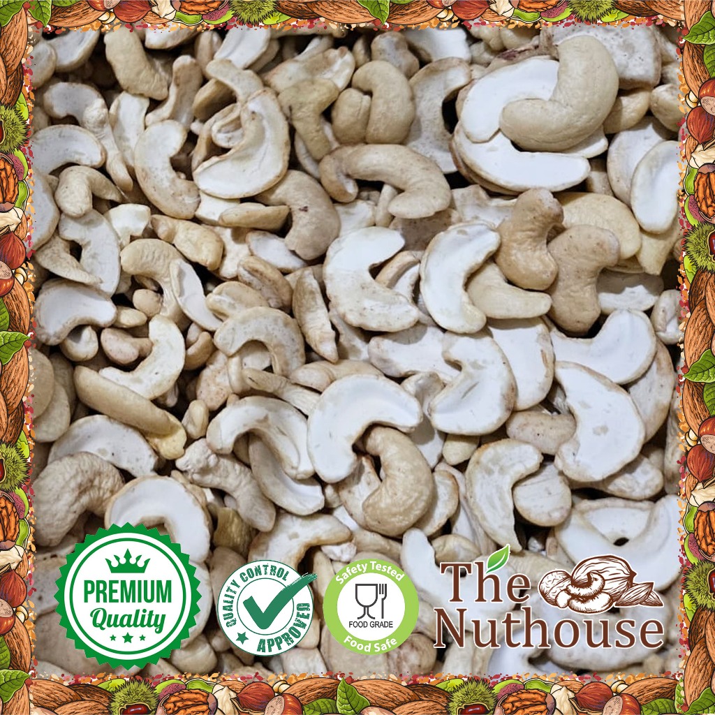 

1kg RAW Cashew Nut HALVED / Kacang Mede Mente Mentah Belah Dua 2