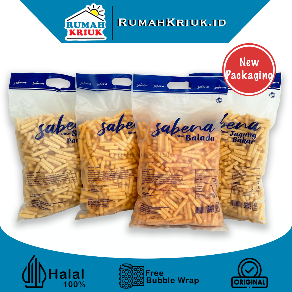 

☘️RumahKriuk☘️ Sabena Stick 360gr 1pack | 4 rasa | Halal | Snack | Makanan Ringan