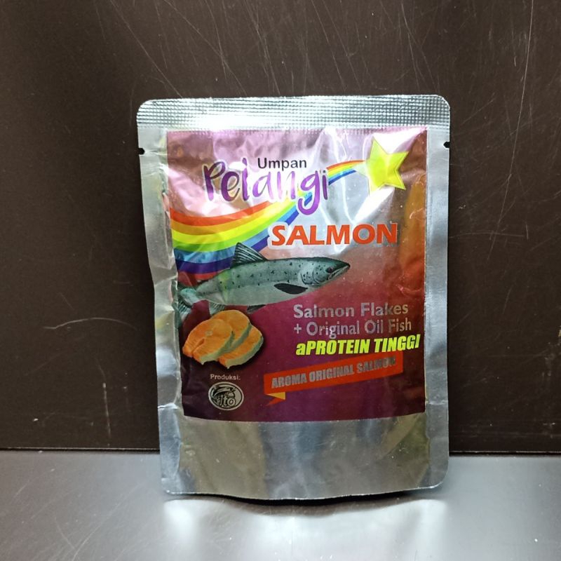 AMISAN UMPAN MANCING RASA PELANGI SALMON CAP DJEMPOL