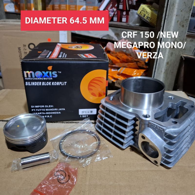 BLOK SEHER BORE UP 64.5 MM CRF 150 BORING SET PISTON VERZA // NEW MEGAPRO MONO NRFpart