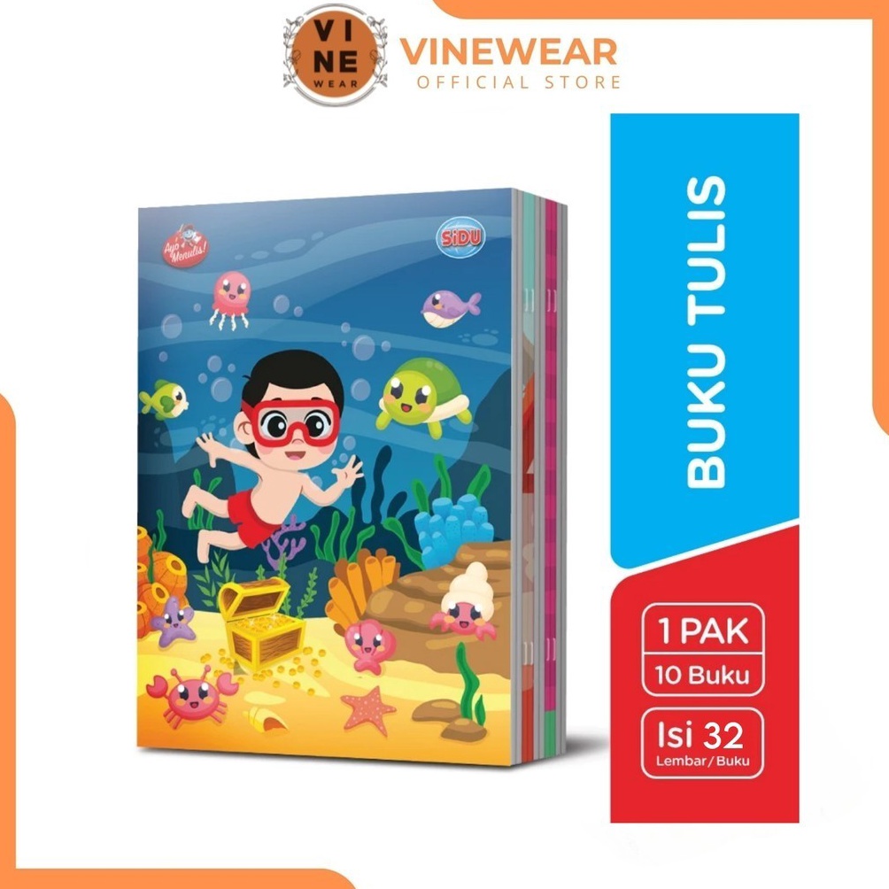 

upTerbaru Buku Tulis SiDU 32 Lembar 1 Pack isi 1 Buku R44