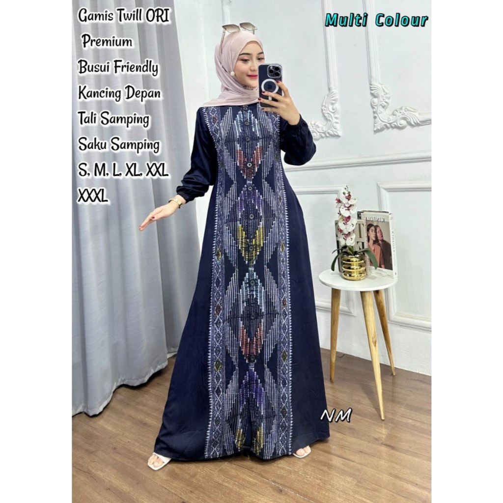 GNM 3 - GAMIS TWILL ORI MULTI COLOR | GAMIS TWILL ORI SIZE S-XXXL | GAMIS TWILL ORI PREMIUM LD 95-13