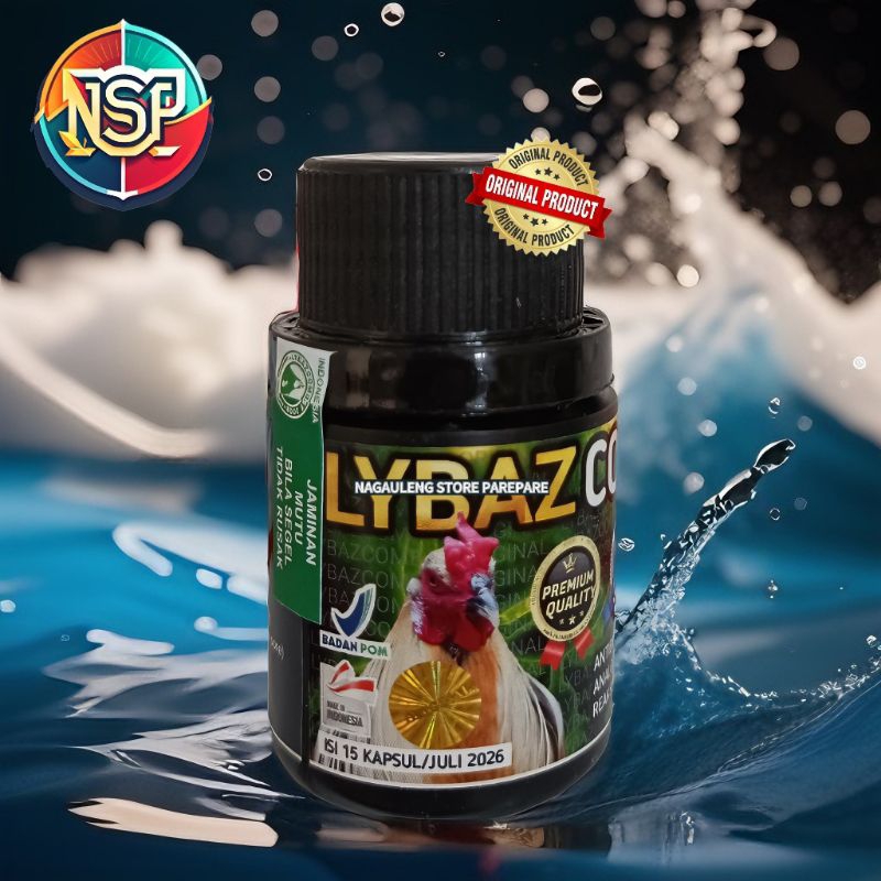 Lybaz combat botol isi 15 kapsul || obat ayam akibat infeksi || original produk