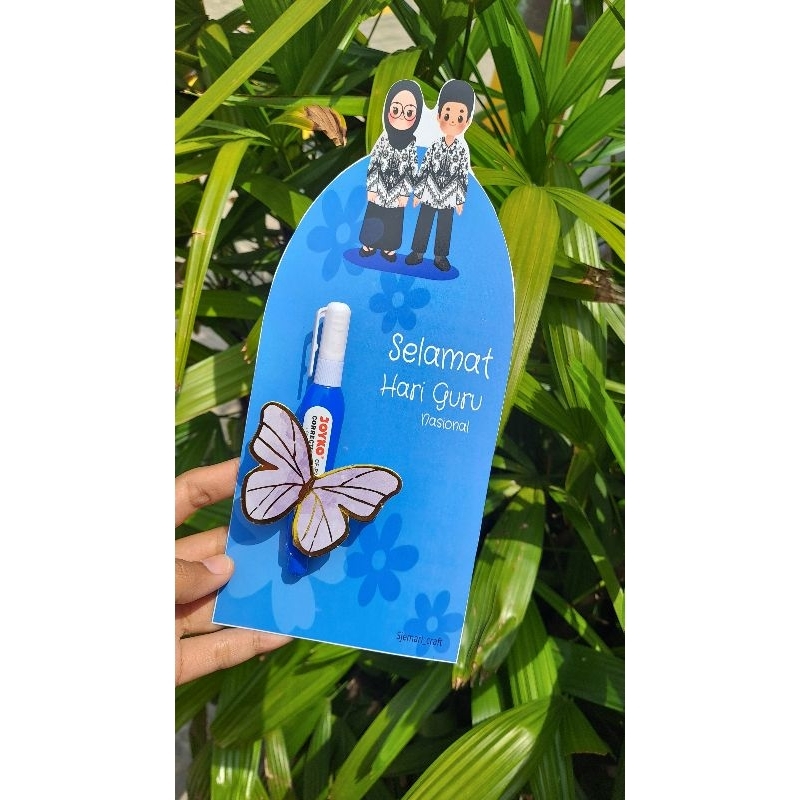 Hadiah hari guru/kartu ucapan hari guru/greeting card