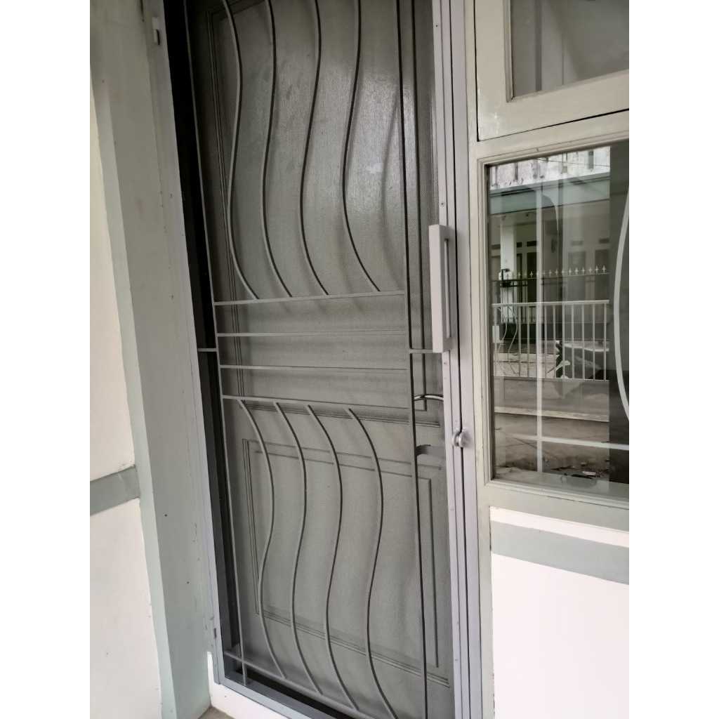 Pintu kasa nyamuk baja, tralis/ pengaman pintu minimalis Bandung