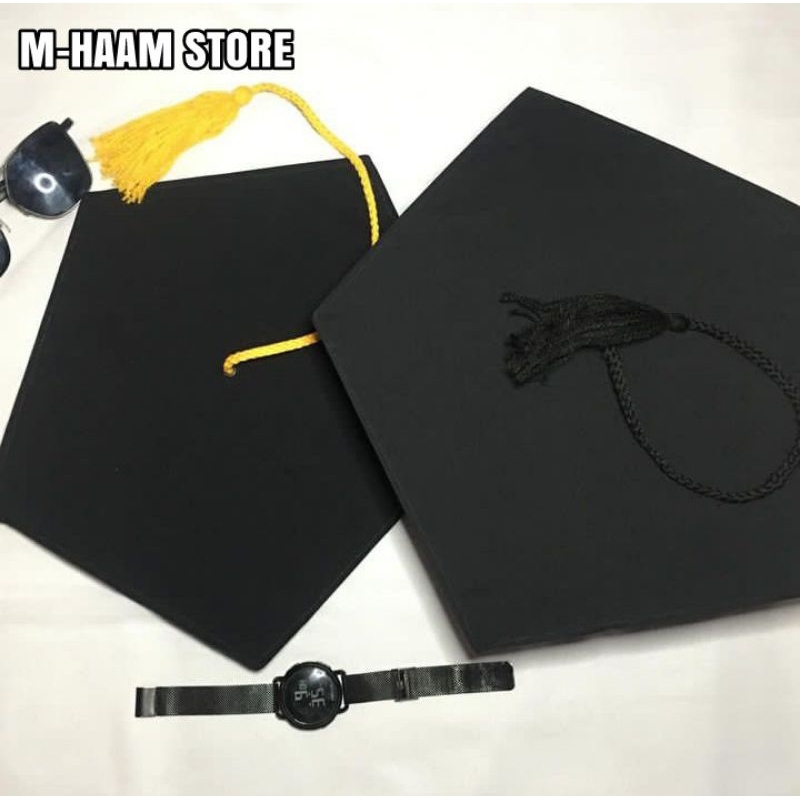 Topi Toga Wisuda Sarjana Topi Toga Bahan Matador Topi Wisuda Topi Toga Perlengkapan Wisuda/Sarjana