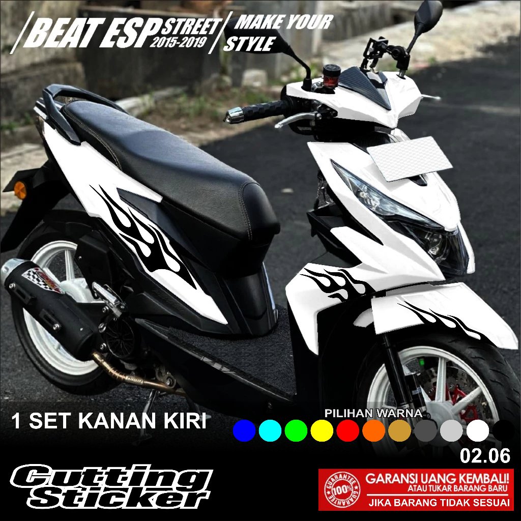 STRIPING BEAT NEW ESP 2017 2018 2019 CUTTING STICKER cutting sticker motor beat striping cutting bea