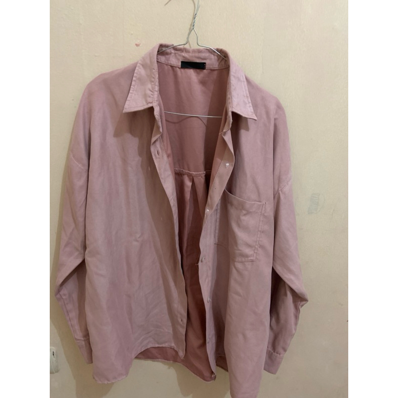 kemeja pink (preloved)