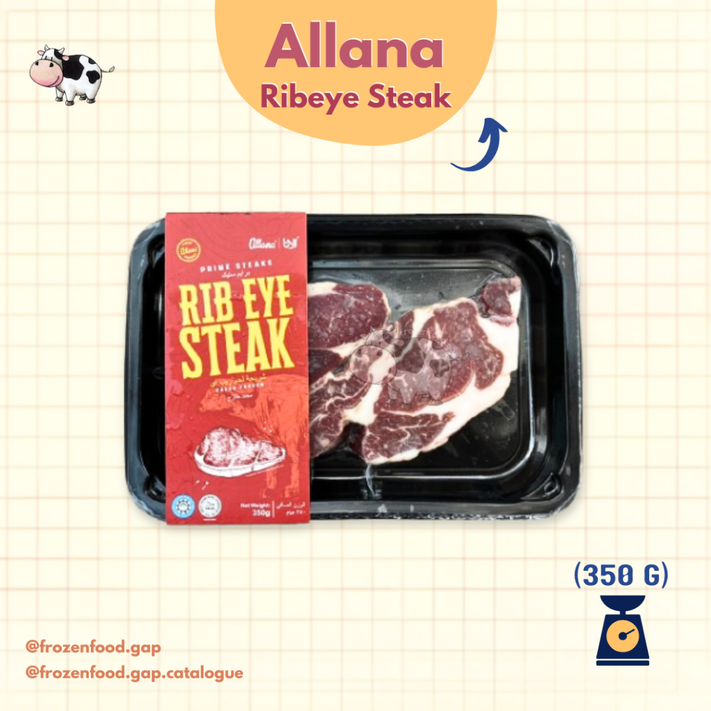 

ALLANA RIBEYE STEAK 350GR | FROZENFOODGAP