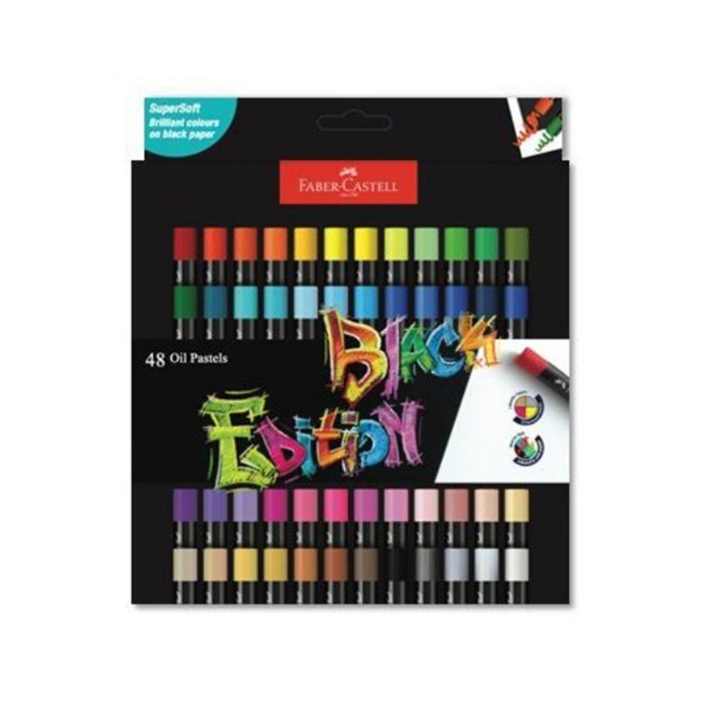 

Black Edition Oil Pastel Set- 48 Warna / Crayon Krayon Faber Castell