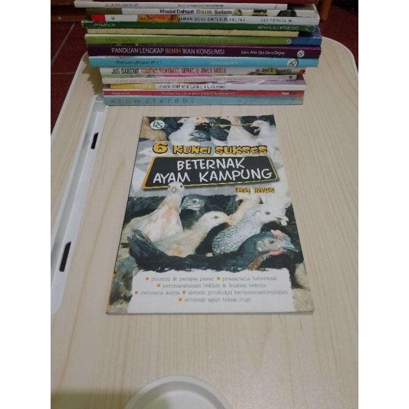 buku original - 6 kunci sukses beternak ayam kampung oleh Muhammad rasyaf