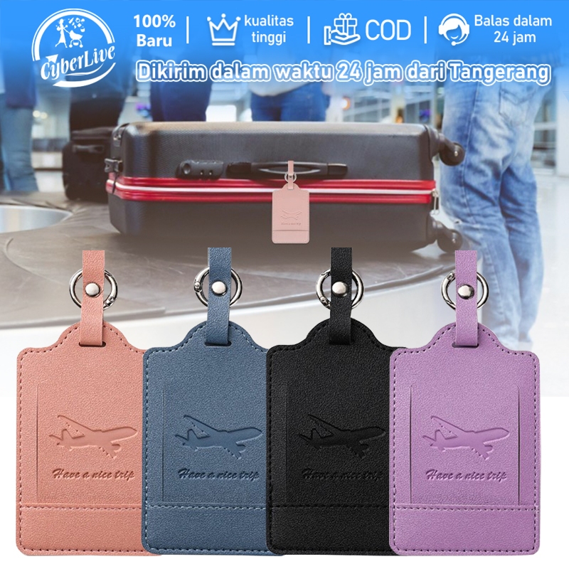 Luggage Tag Gantungan Nama Koper Label Koper Kulit Bag Tag