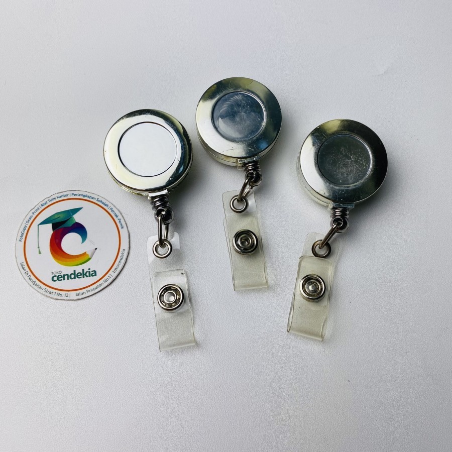 

Gantungan ID Card Yoyo Tarik Silver