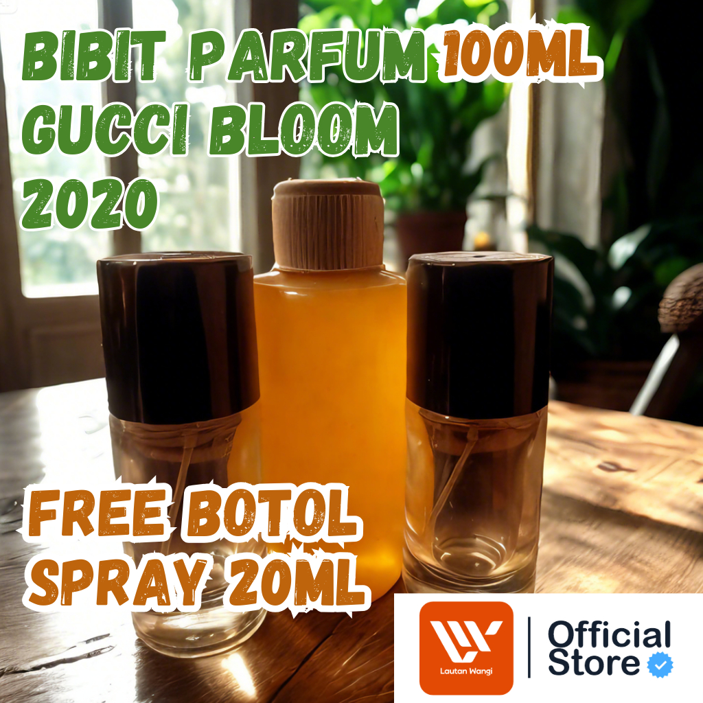 GUCCI BLOOM PARFUM BIBIT MURNI TANPA CAMPURAN 100ML + BOTOL 25ML SPRAY