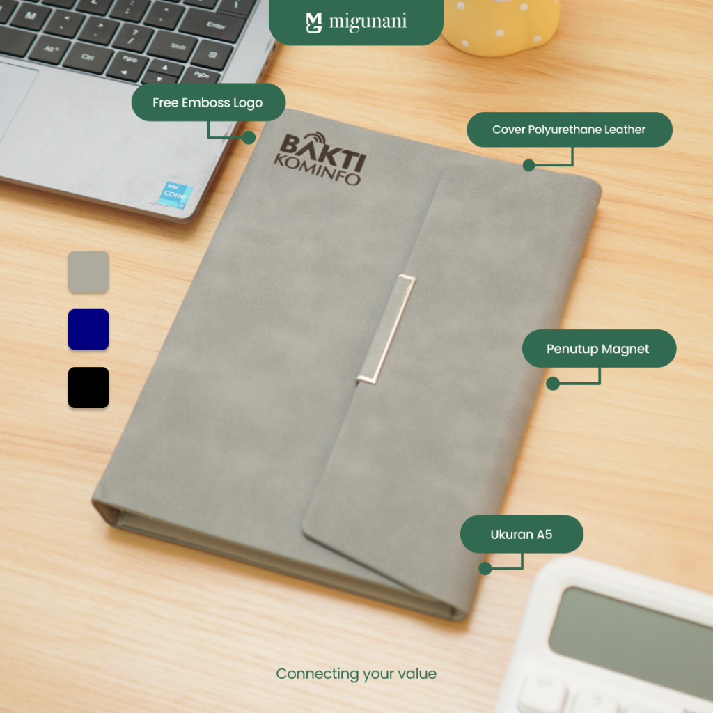 

Notebook B/ Agenda Kerja Kulit A5 / Notebook Diary Catatan / Souvenir Kantor / Notebook B