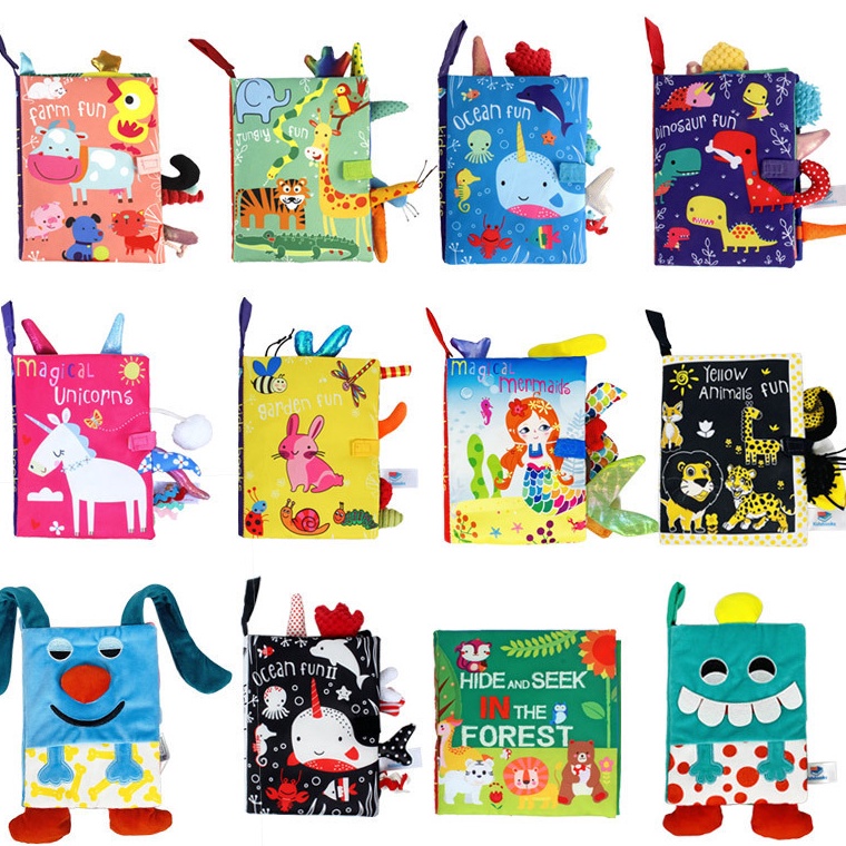 uhProduk Keren Soft Book Baby Newborn  High Contrast Soft Book  Buku Bantal Bayi C33