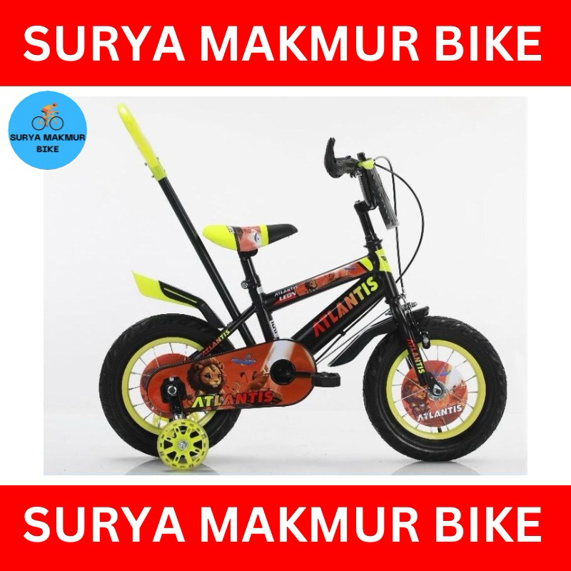 Sepeda Anak laki Bmx 12 Atlantis Leon Stir Ban Pompa
