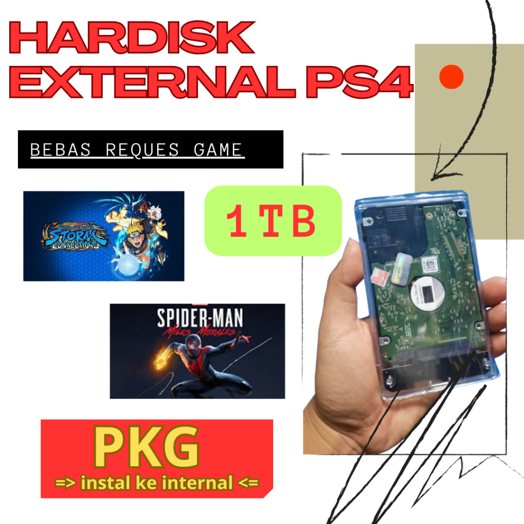 Hardisk hdd hard disk game ps4 pkg