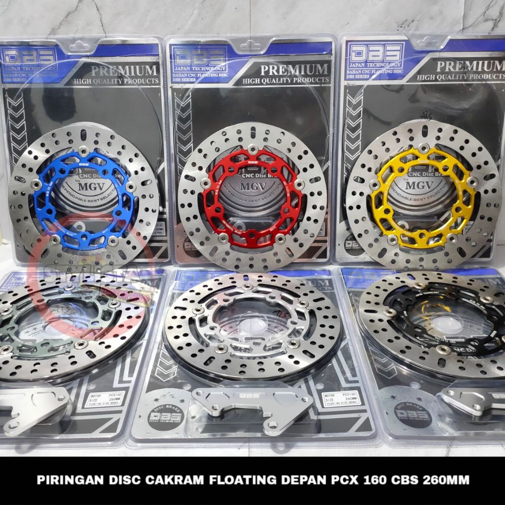 PIRINGAN CAKRAM DEPAN DBS PCX 160 CBS PREMIUM DISC FLOATING CAKRAM DBS 260MM