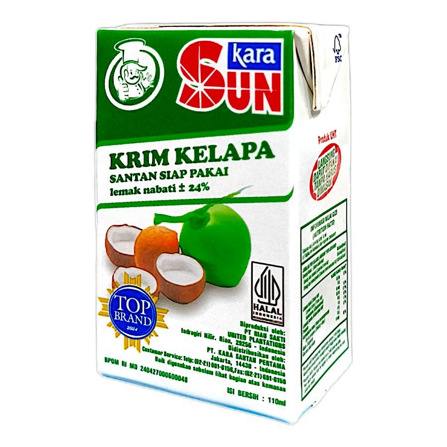 

Sun Kara Santan Kelapa Siap Pakai 110ml
