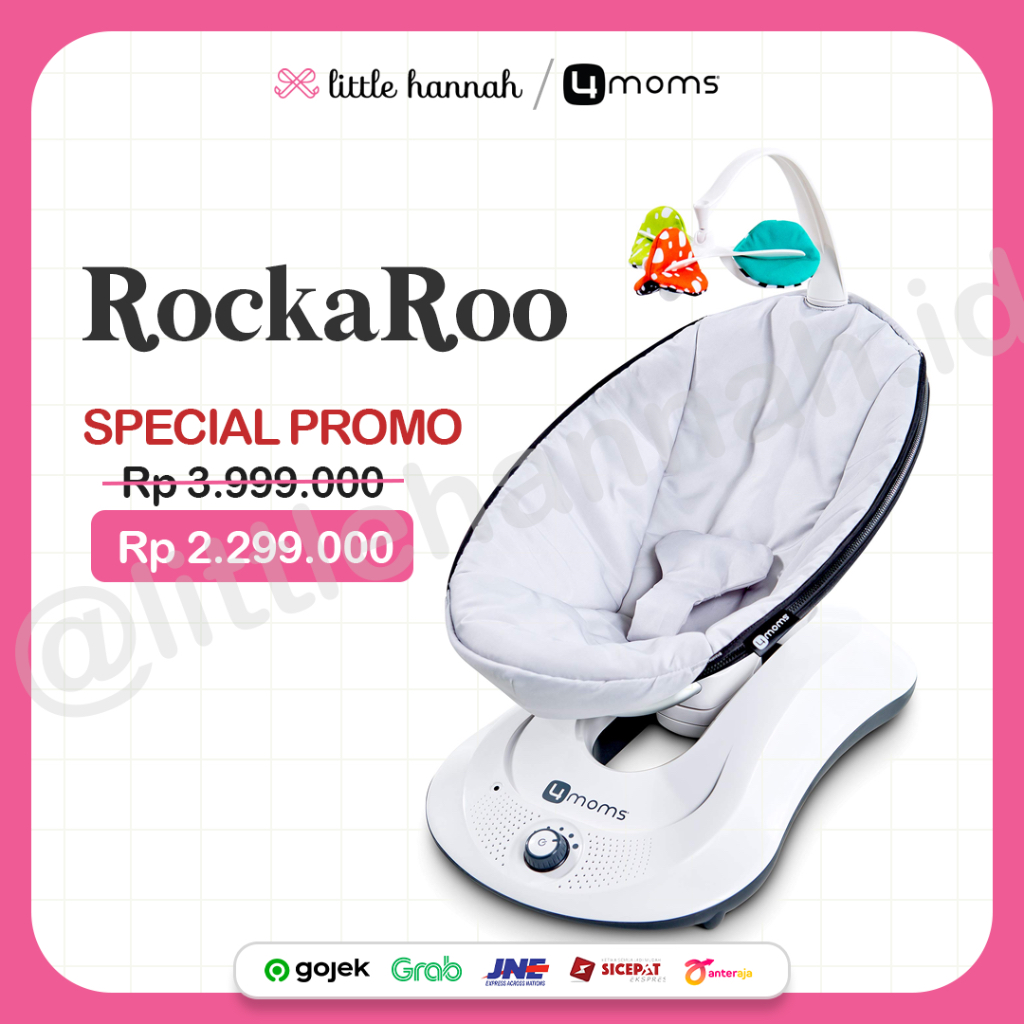 4Moms RockaRoo Baby Rocker / Baby Bouncer Otomatis / Ayunan Bayi