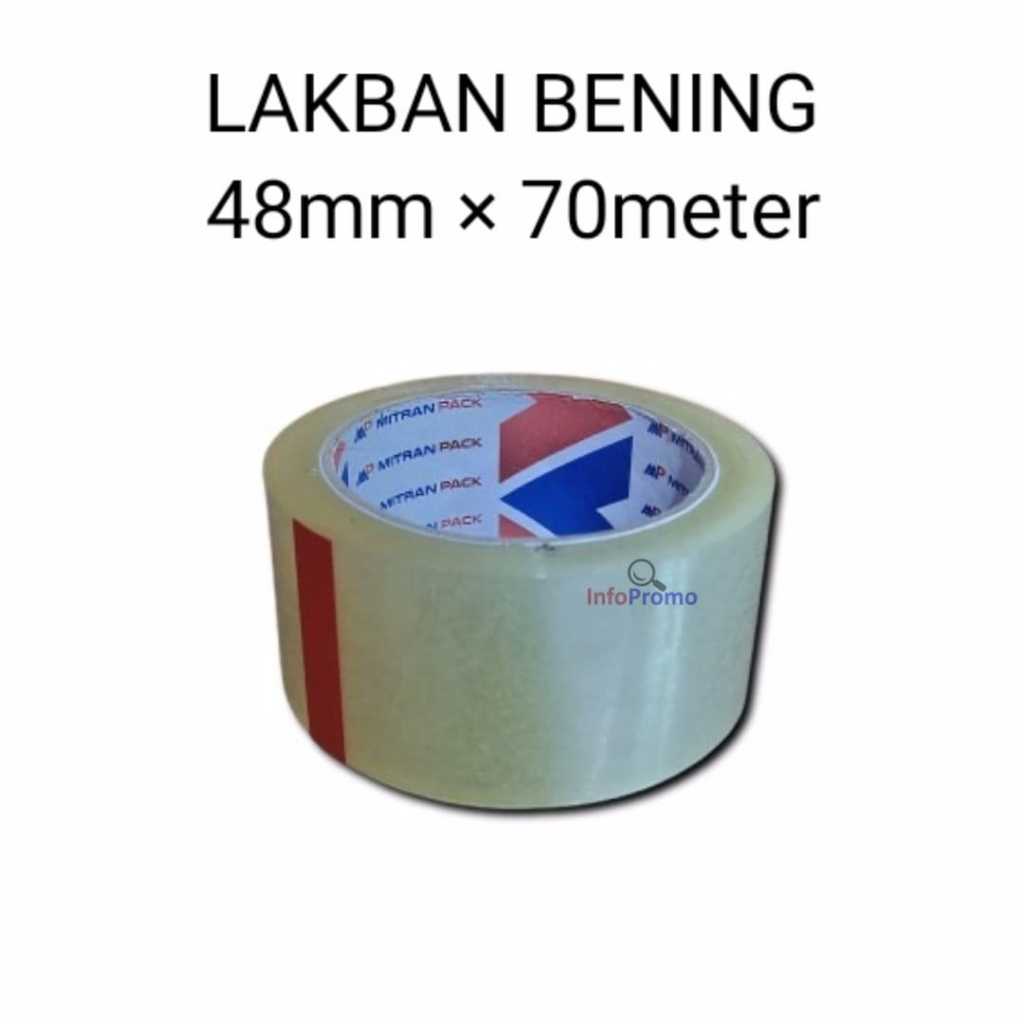 

Lakban bening Mitra Pack 48mm x 70 Meter Full 1 Pcs: Solusi Praktis dan Efisien untuk Berbagai Kebutuhan