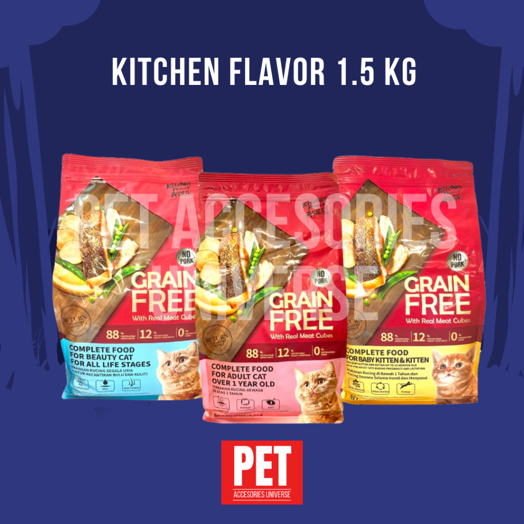 KITCHEN FLAVOR 1.5 KG, KITCHEN FLAVOR ADULT 1.5 KG, KITCHEN FLAVOR BABY 1.5 KG, KITCHEN FLAVOR