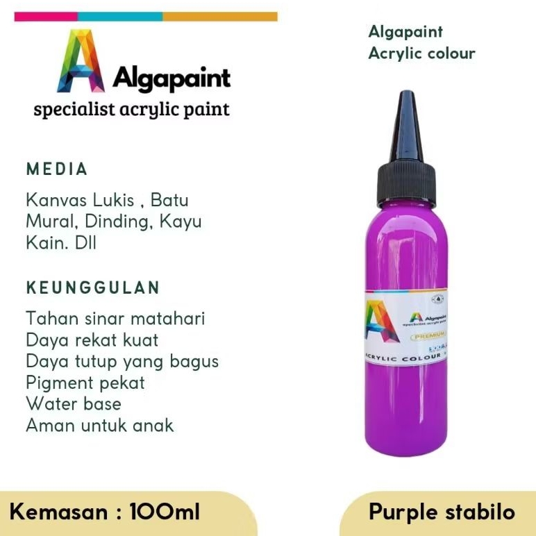 

Algapaint cat akrilik/mural/ lukisan/dinding/kayu/kain/sepatu/painting/catair/lukis/art/catlukis/acrylicpainting/melukis/alatlukis/acrylic/kuaslukis/senilukis/drawing/catminyak/acrylicpaint/pelukis/belajarlukis/perlengkapanlukis/hobilukis/lukisanaesthetic