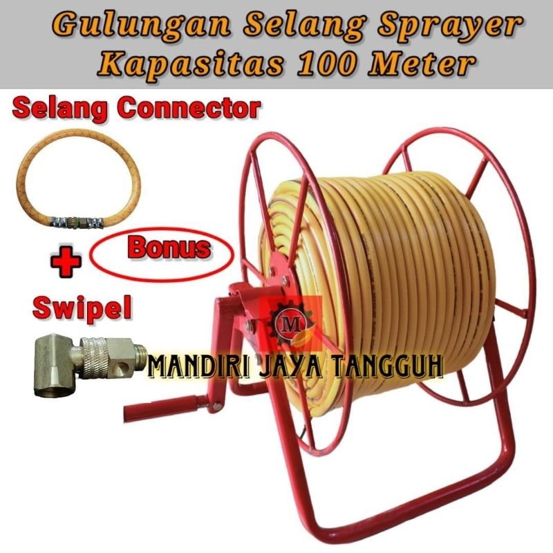 Selang steam sprayer 100 M komplit gulungan selang