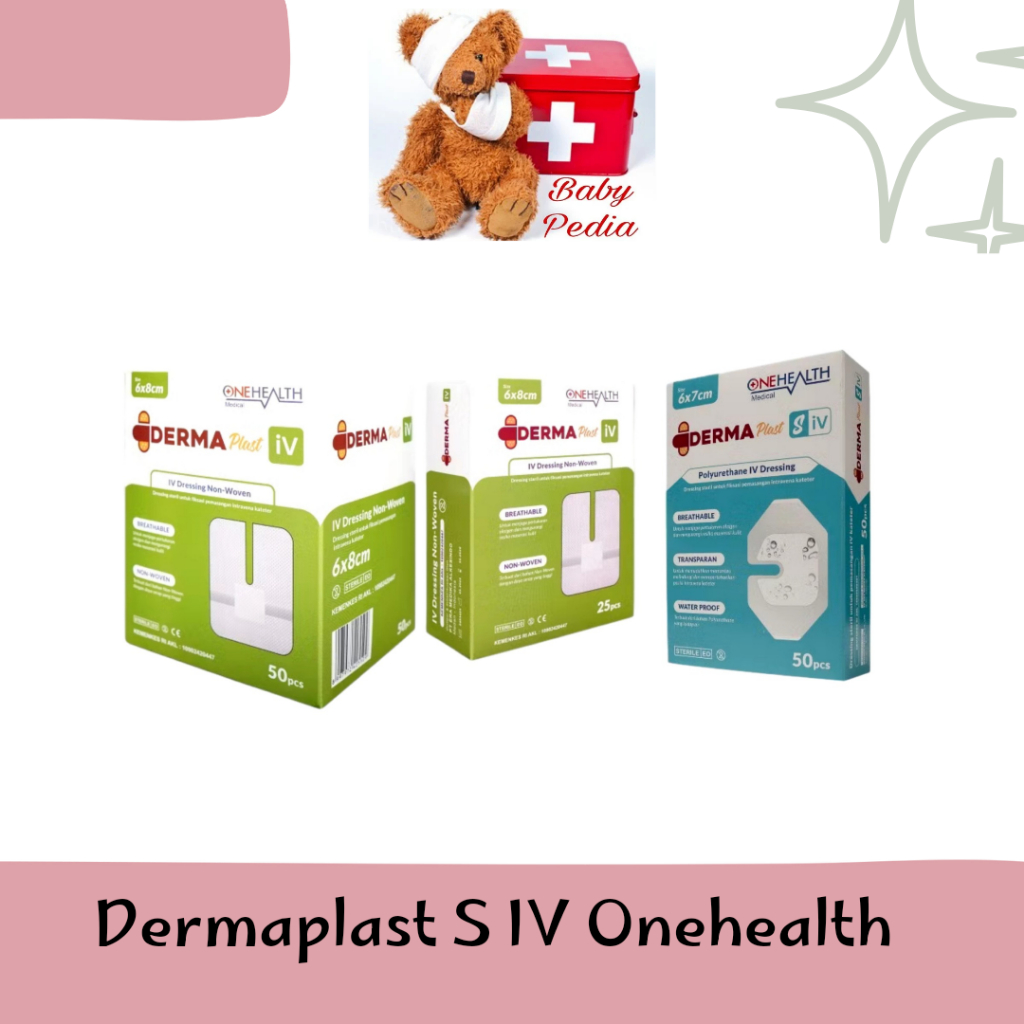 Dermaplast S IV Non Woven  / Plester Anti Air Transparant Untuk Infus